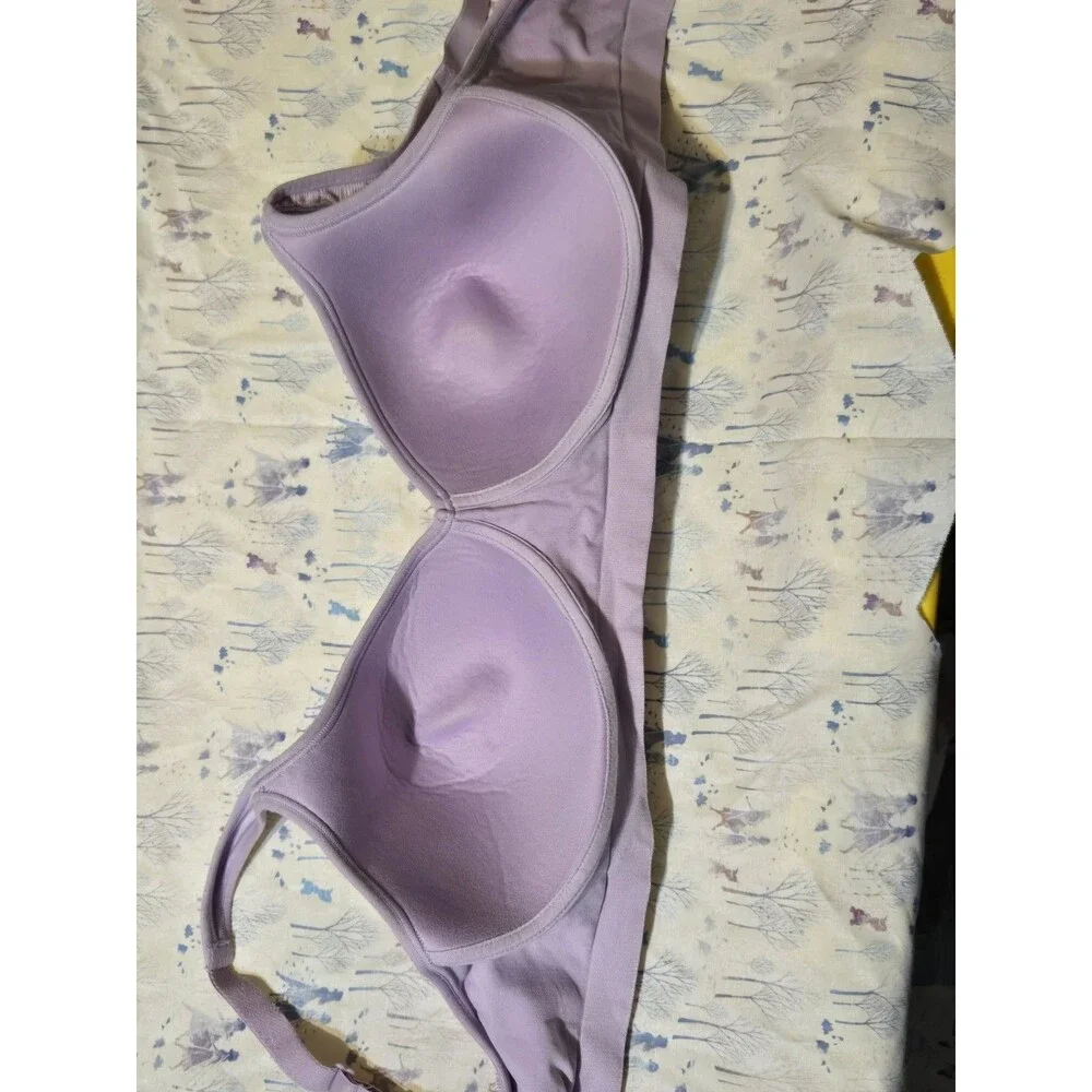 Bali Comfort Revolution Wirefree Bra 3463 Light Purple Textured Size 40C